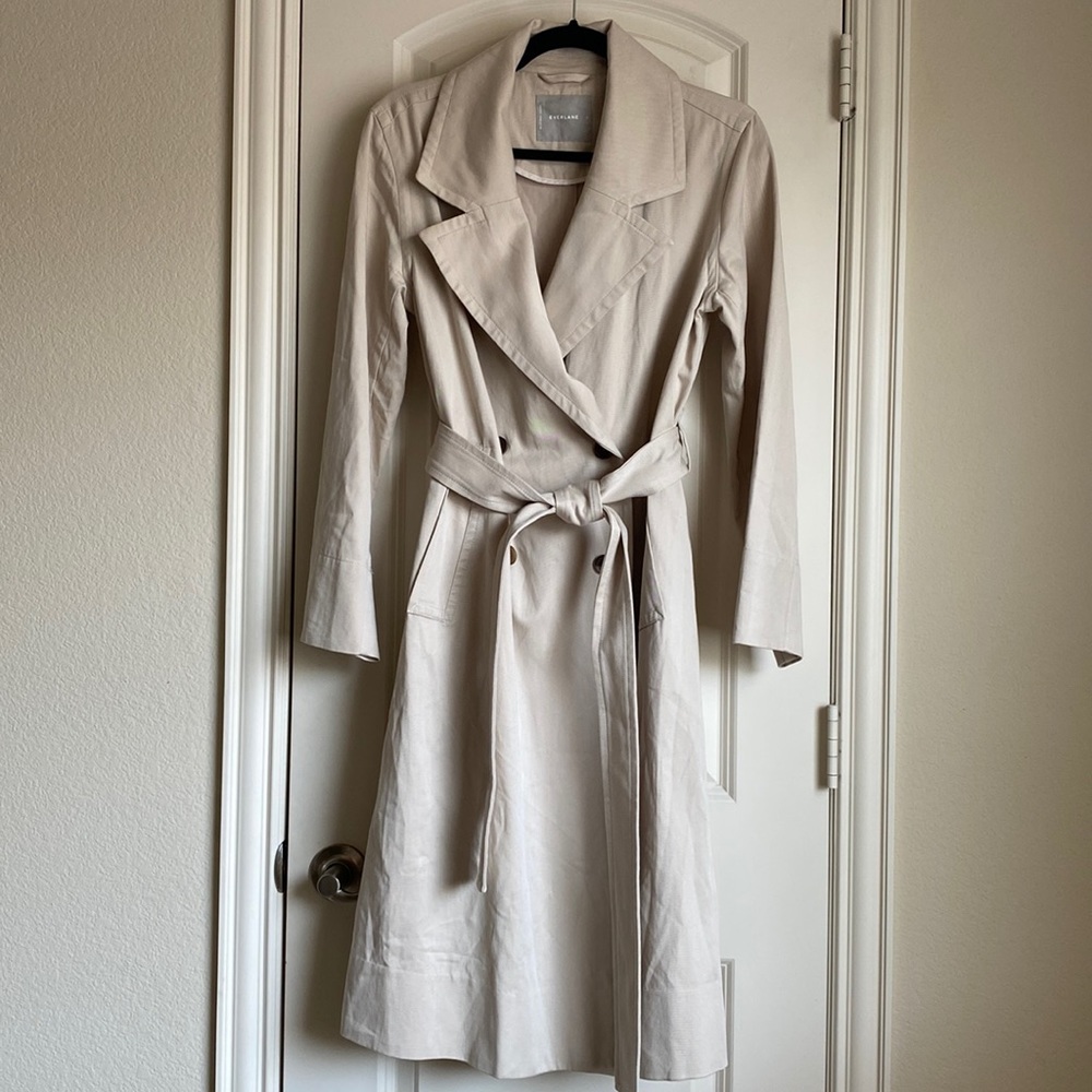 Everlane Cream Trench Coat